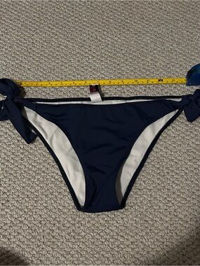Women’s Navy Tie-Side Bikini Bottom